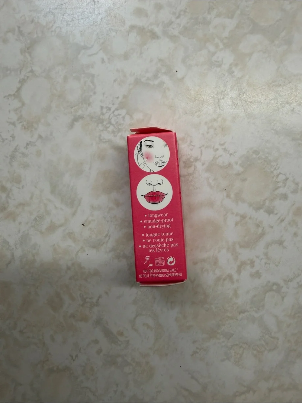 Benefit Play Tint Lip & Cheek Stain Mini 2 mL Pink Travel Size Blush NIB